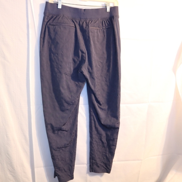 Athleta Brooklyn Textured Ankle Pant#980401Leopard Medieval Violet Size 8 - Picture 8 of 14